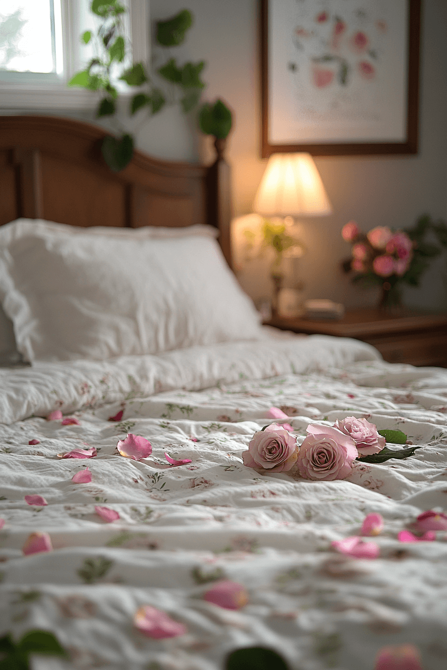 25+ Romantic Bedroom Ideas for a Budget-Friendly Romantic Makeover 16 Romantic Rose Garden