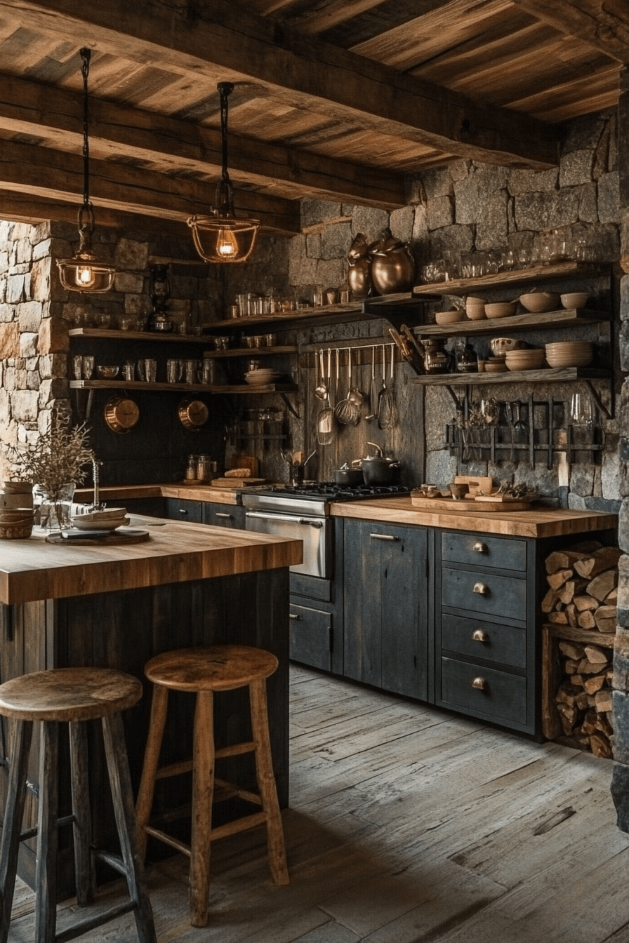 17+ Barndominium Interior Ideas That Transform Simple Into Stunning 16 Rustic Kitchen Charm