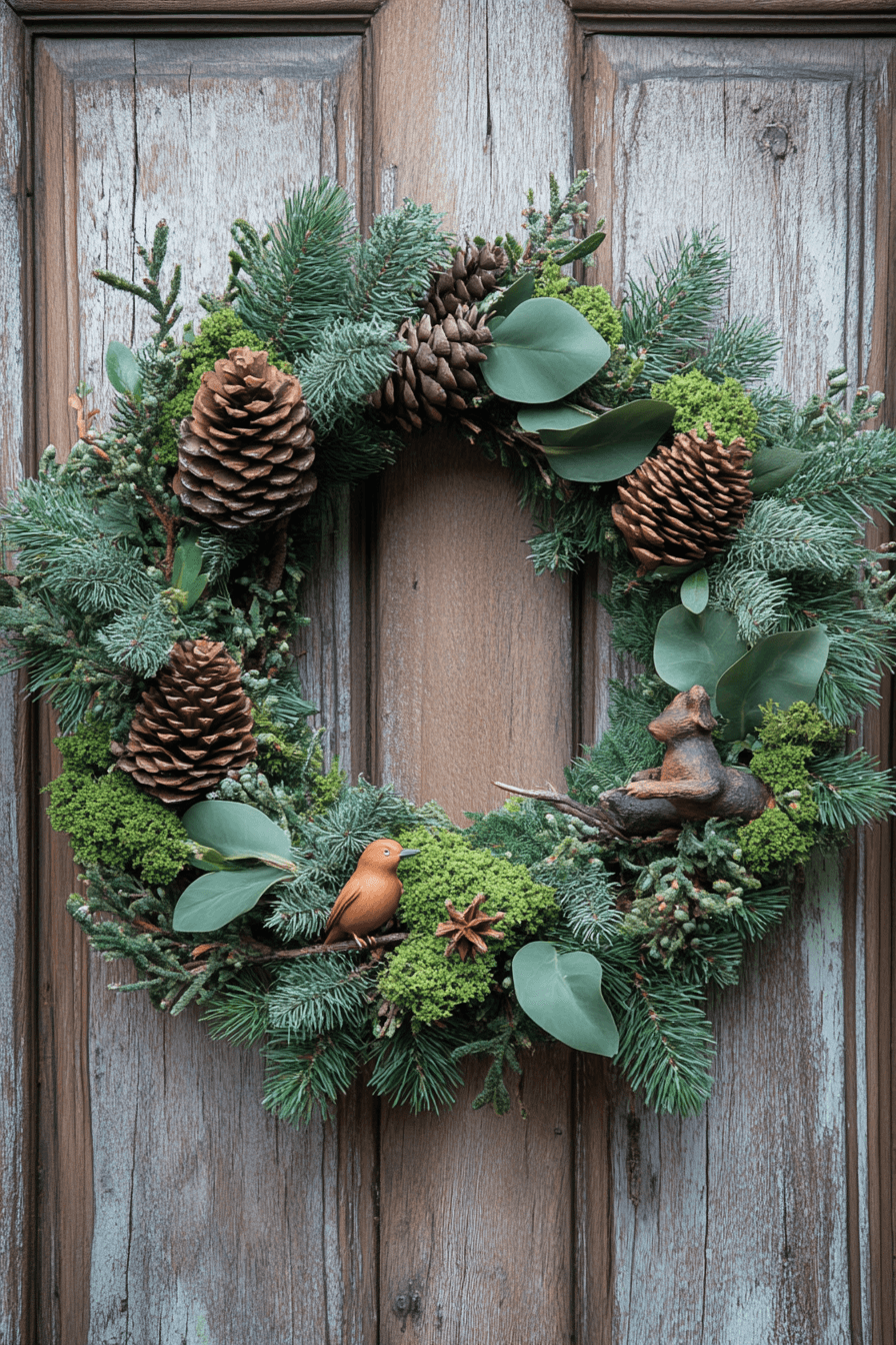 22+ Easter Wreaths for Front Door That Feel Playful and Chic 16 Woodland Fern Wreath