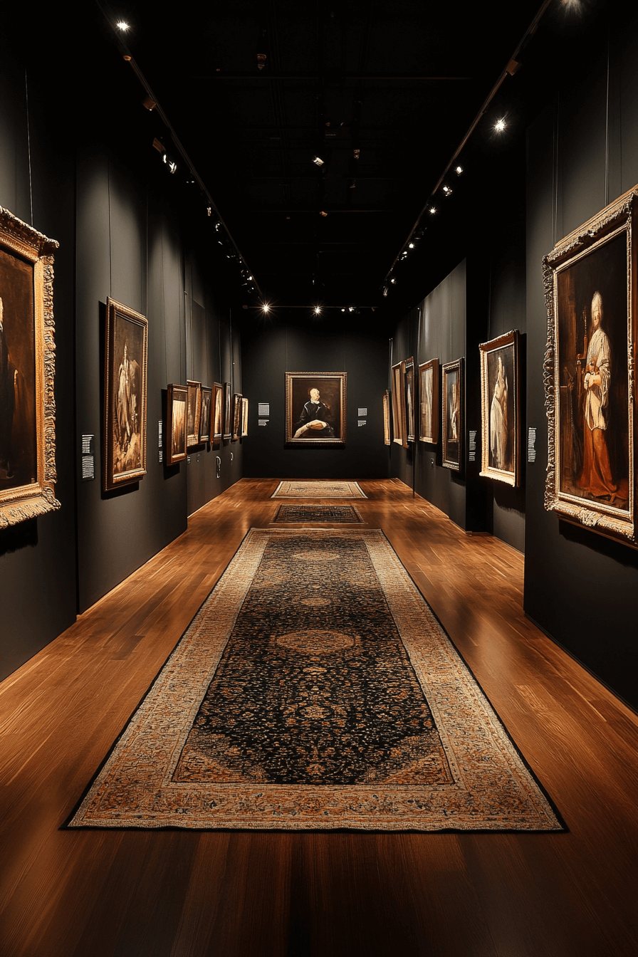 16+ Dark Academia Decor Ideas for Small Spaces With Big Character 17 Art Gallery Mood