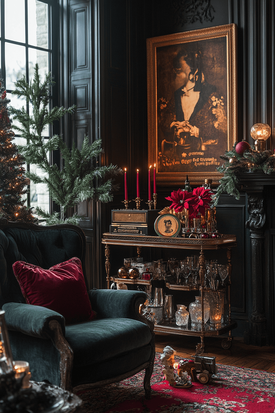 17+ Vintage Christmas Decor Ideas That Bring Nostalgic Charm Home 17 Elegant Jazz Age Lounge