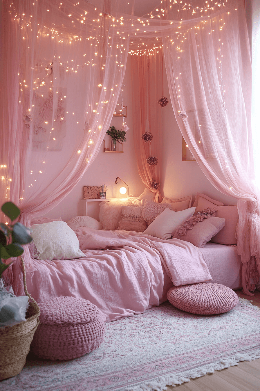 15+ Pink Boho Bedroom Ideas That Blend Playfulness and Serenity 17 Elegant Pink Bohemia