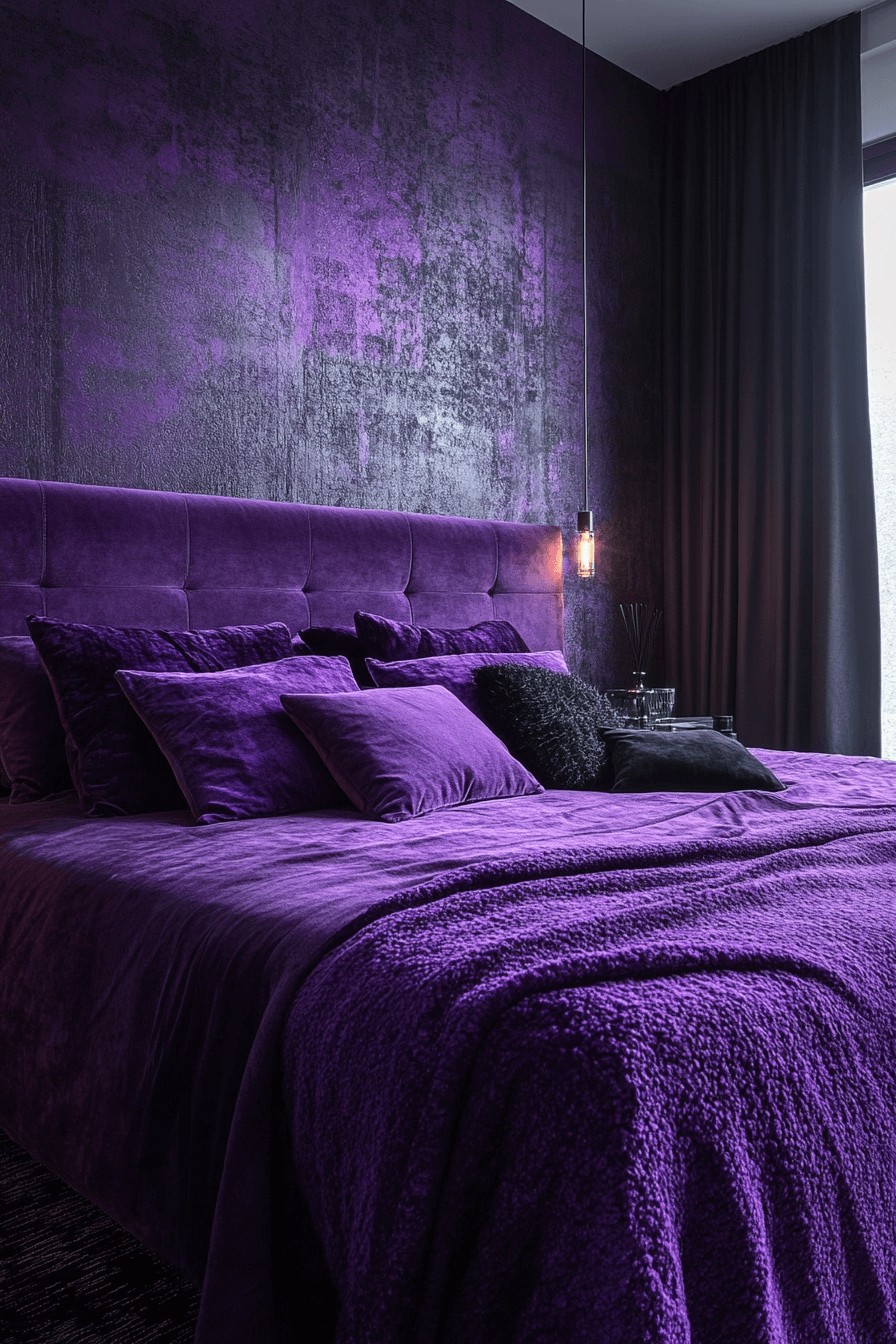 16+ Purple Bedrooms That Balance Bold Color With Relaxing Vibes 17 Elegant Purple Suite