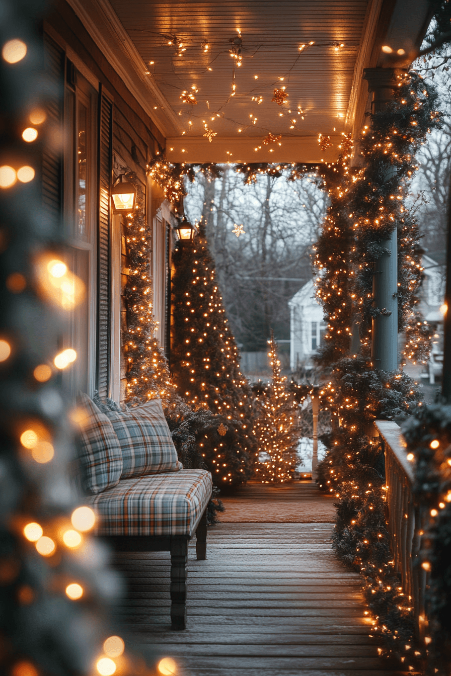 15+ Christmas Aesthetic Ideas That Bring Holiday Magic to Every Corner 17 Enchanted Entry Garden