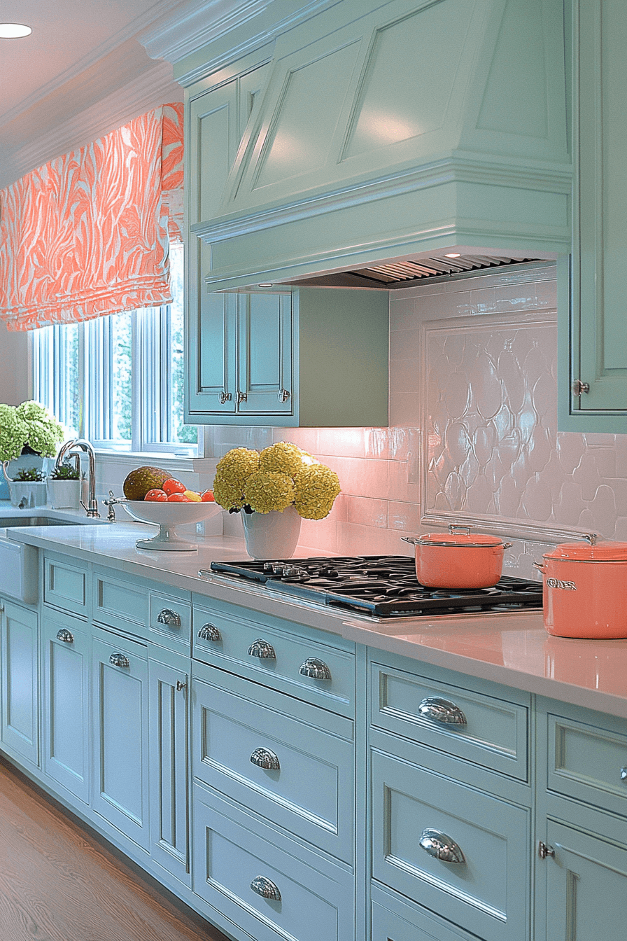 16+ Kitchen Cabinet Color Ideas That Elevate Everyday Living 17 Peachy Warm Vibes