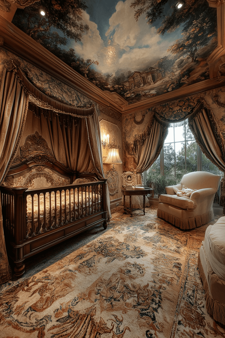 18+ Vintage Inspired Nursery Looks to Create a Dreamy Baby Haven 17 Renaissance Nursery Delight