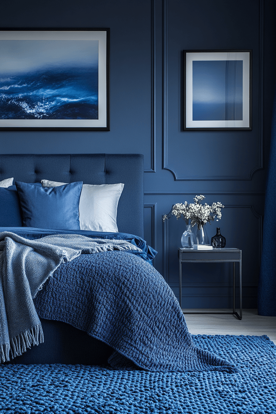 17+ Minimal Blue Bedroom Looks Perfect for Modern Living 17 Royal Blue Rest Minimal Blue Bedroom