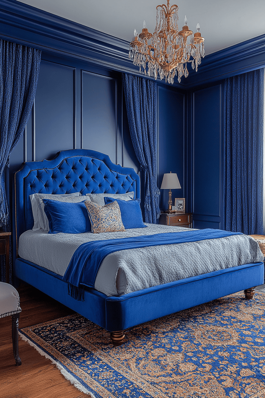 23+ Blue Boho Girls Bedroom Inspiration for a Dreamy Retreat 17 Royal Blue