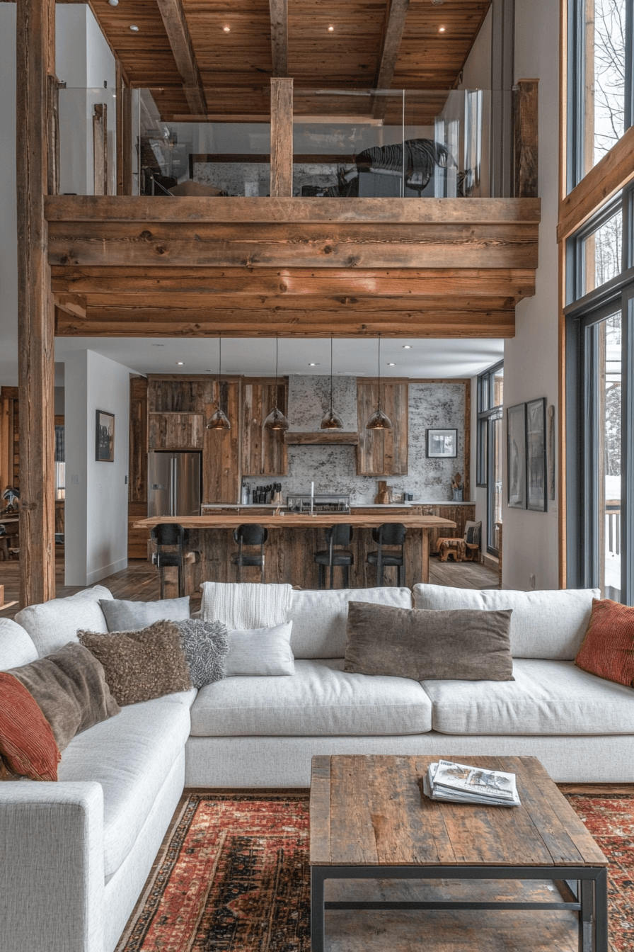 25+ Cabin Interiors That Make Every Detail Feel Special 17 Rustic Contemporary Lodge