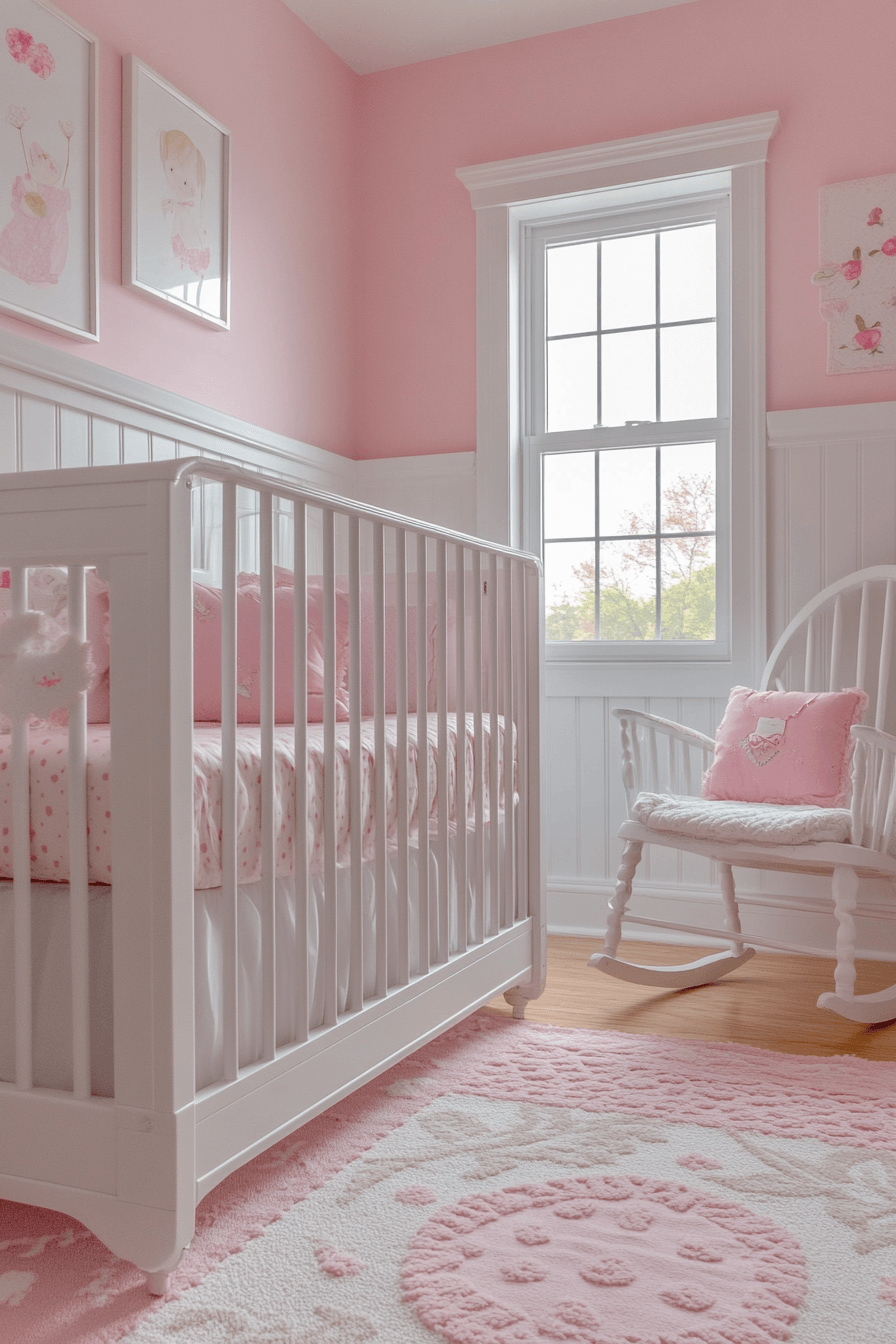 18+ Pink Bedroom Ideas for a Personalized and Beautiful Touch 17 Sweet Pink Nursery
