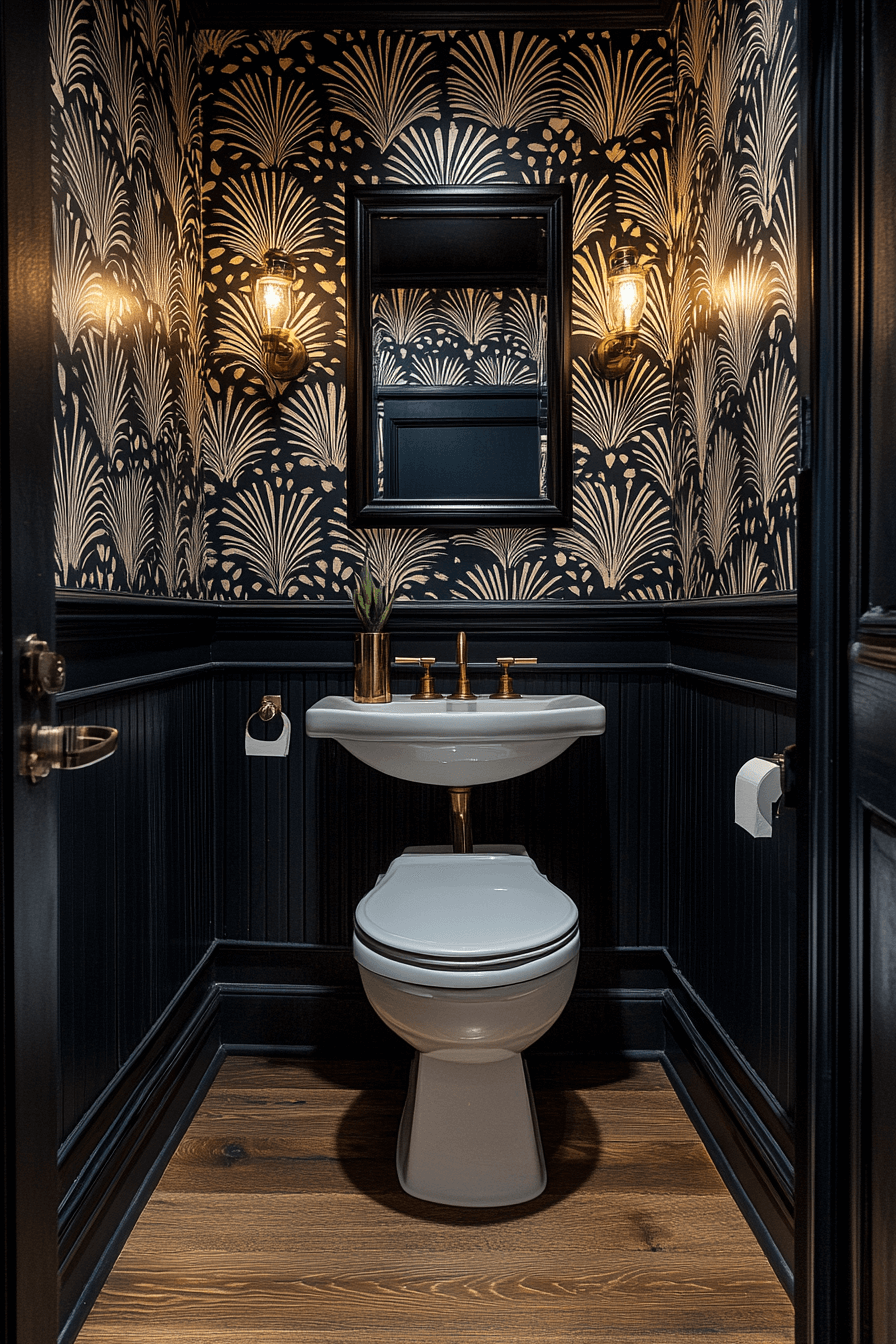 17+ Tiny Apartment Bathroom Designs That Prove Less Is More 18 Bold Wallpaper For Small Bathroom Impact