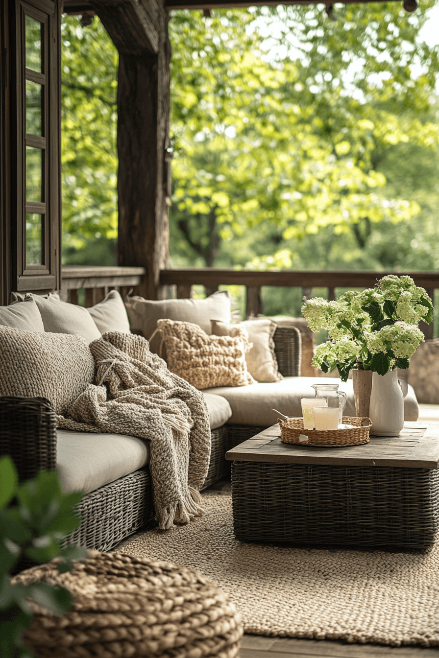 22+ Scandi Boho Patio Designs to Create a Bright and Airy Outdoor Space 18 Cozy Conversations