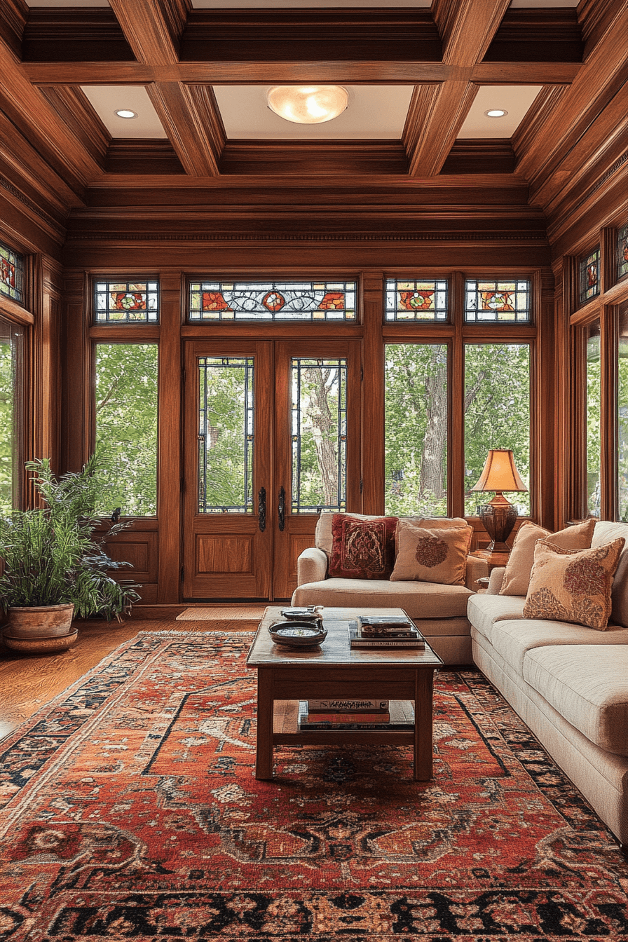 15+ Vintage Modern Living Room Inspiration That Blends Tradition and Trend 18 Craftsman Elegance