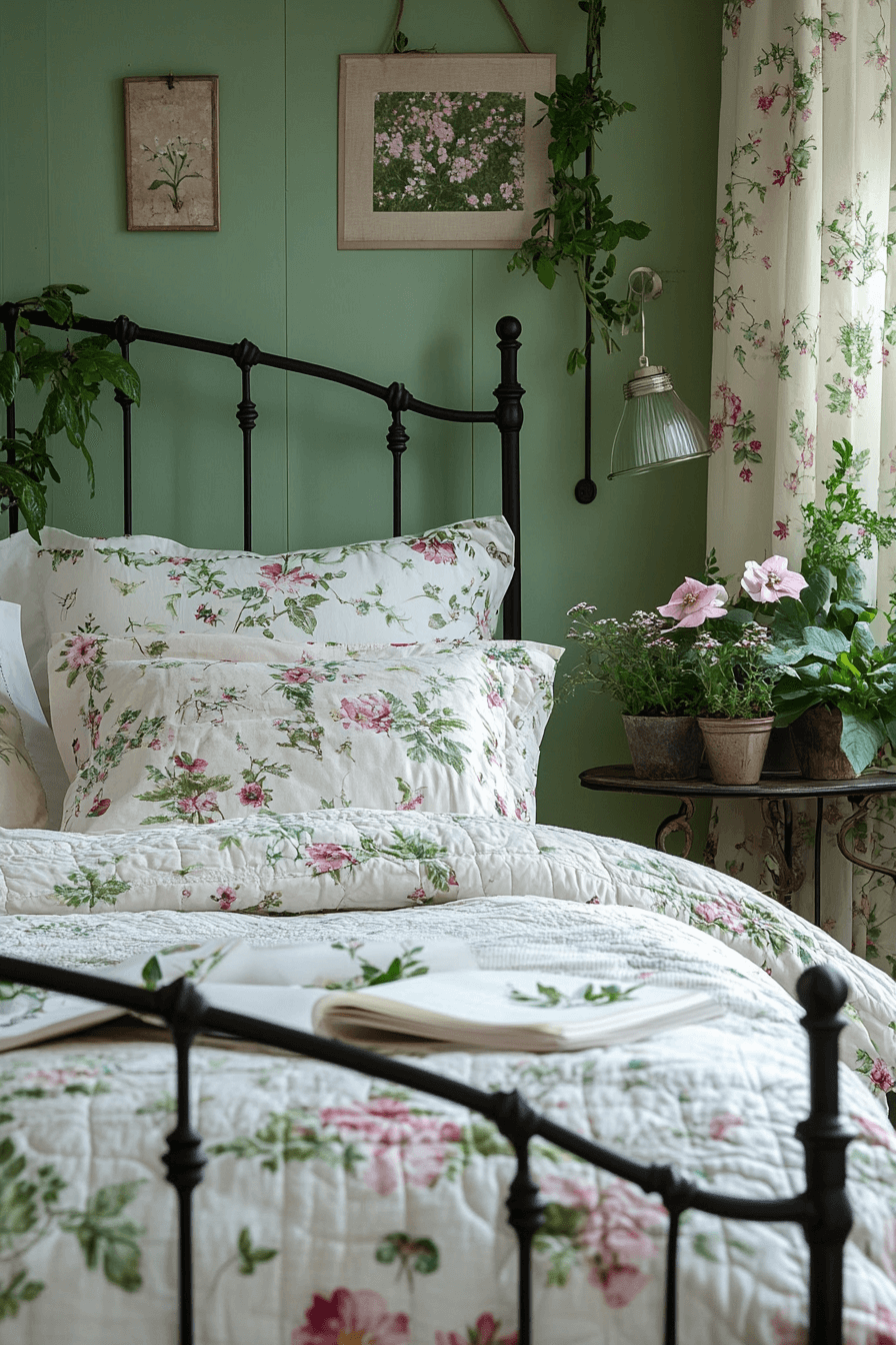21+ Summer Bedroom Decor Ideas That Bring Freshness and Light Inside 18 Garden Party