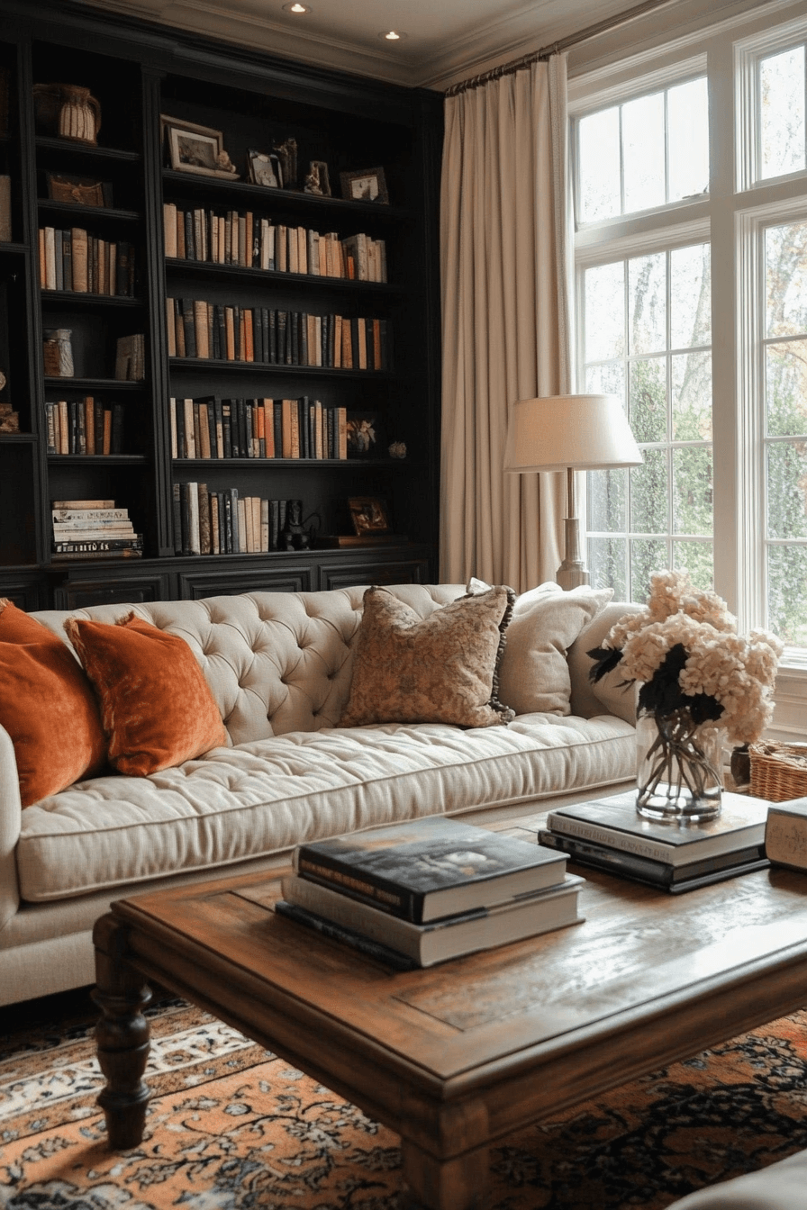 15+ Transitional Living Room Looks That Create a Chic and Relaxing Escape 18 Gentle Style Sanctuary