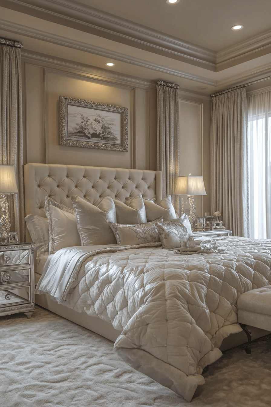 15+ Beige Bedroom Ideas for a Chic and Affordable Refresh 18 Glamorous Beige Reflections