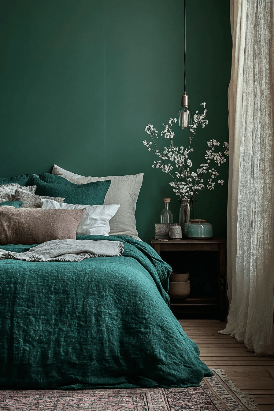 15+ Dark Teal Bedroom Ideas That Make a Statement With Style 18 Harmonious Dark Teal Bedroom Retreat