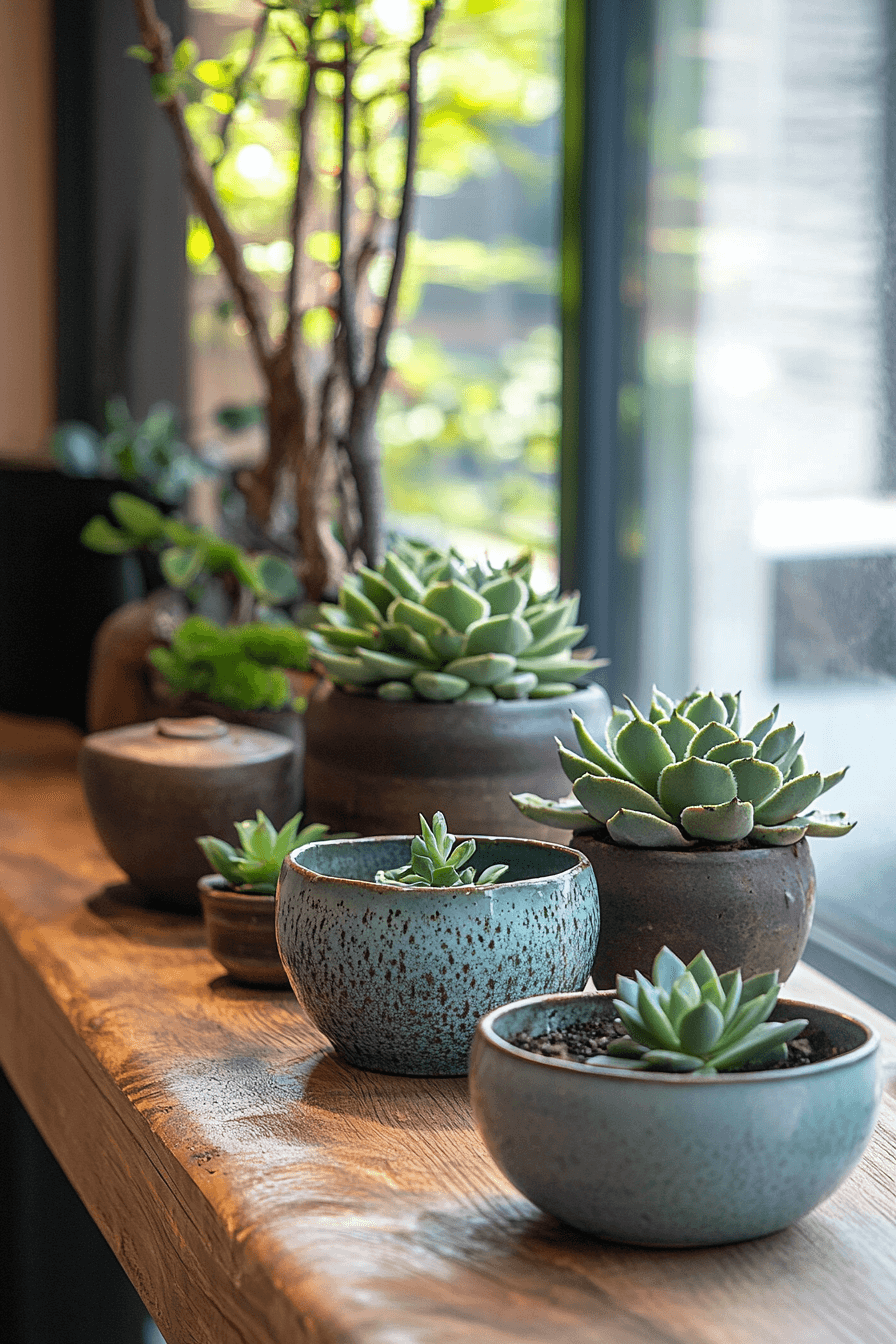 15+ Wabi Sabi Apartment Ideas That Celebrate Simplicity and Beauty 18 Mini Indoor Gardens