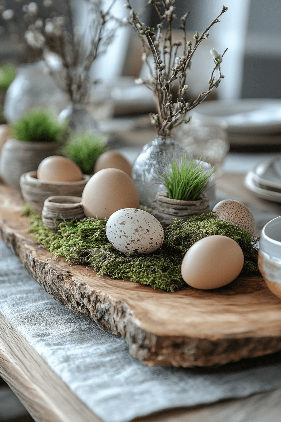 24+ Easter Table Decorations That Make Guests Feel Truly Welcome 18 Nature Inspired Centerpieces