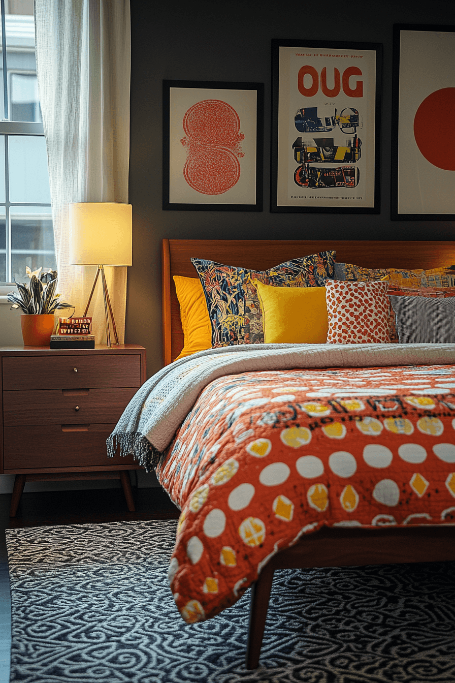 18+ Modern Vintage Bedroom Designs That Add Depth and Personality 18 Nostalgic Retro Corner Bedroom