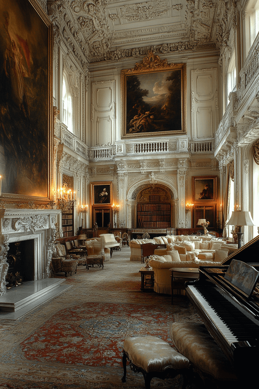 18+ Old Money Living Room Ideas for Timeless Interior Design 18 Oil Painting Gallery Living Room