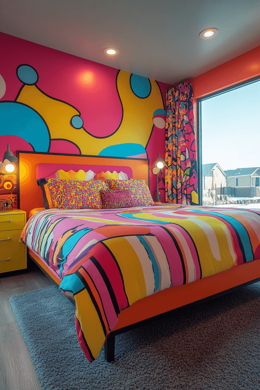 15+ Guest Room Ideas for Small Rooms That Work With Any Budget 18 Pop Art Paradise