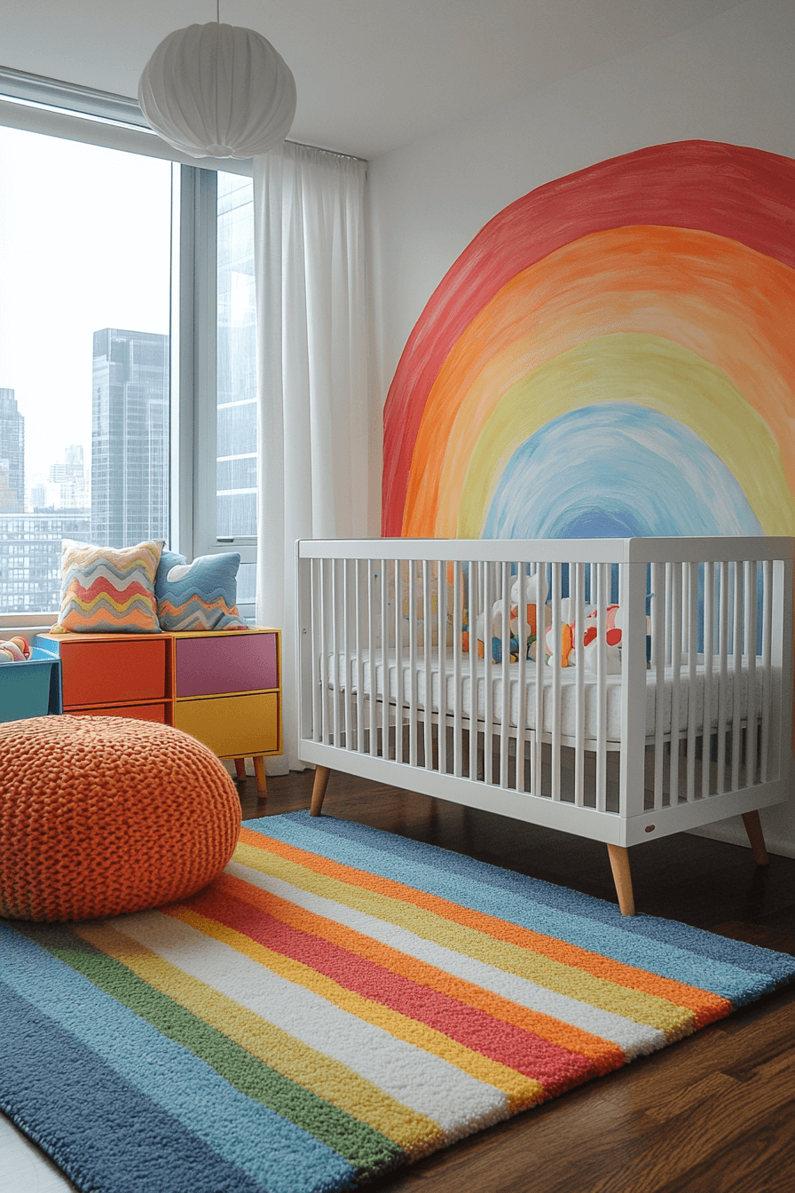 17+ Nursery Room Ideas for a Girl That Grow Gracefully With Her 18 Rainbow Wonderland Retreat