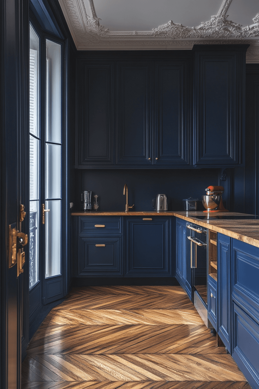 16+ Farmhouse Kitchen Paint Colors That Bring Warmth to Your Space 18 Refined Navy Classic