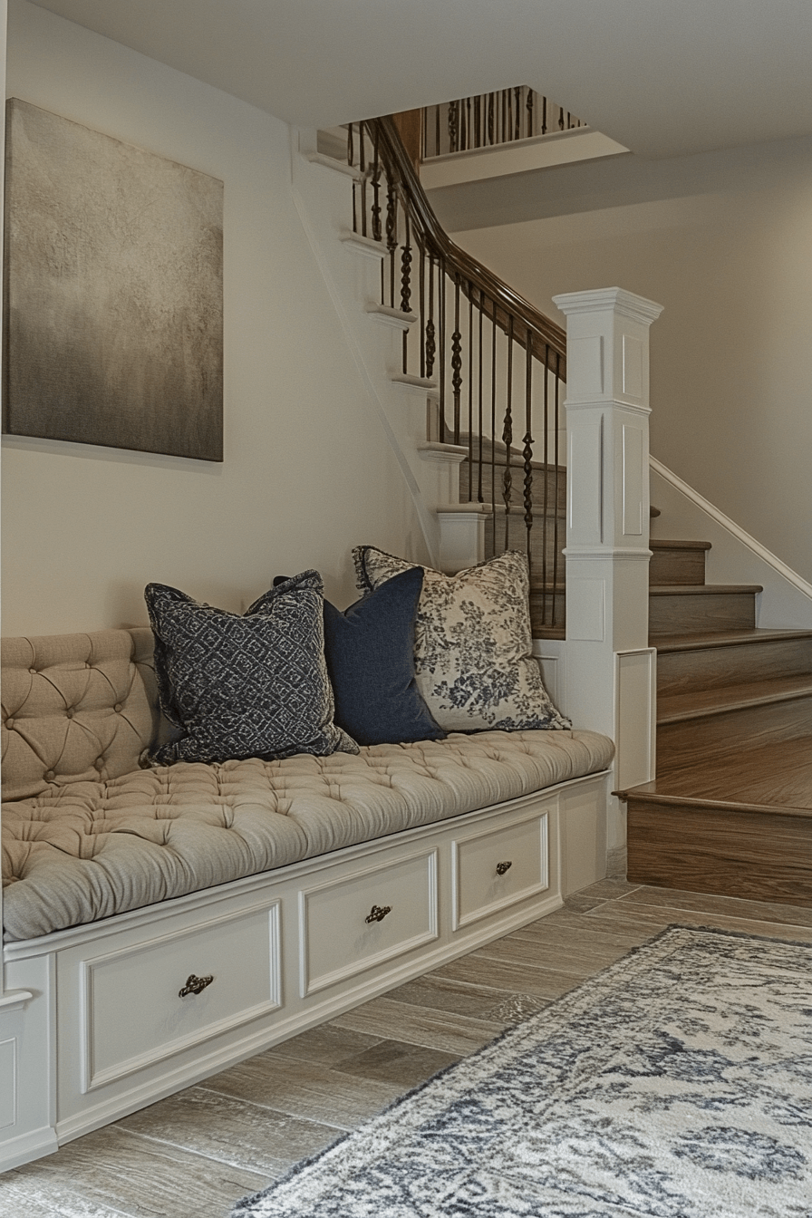 15+ Staircase Storage Under Stairs Ideas to Keep Your Home Neat and Chic 18 Seating With Storage Under Stairs