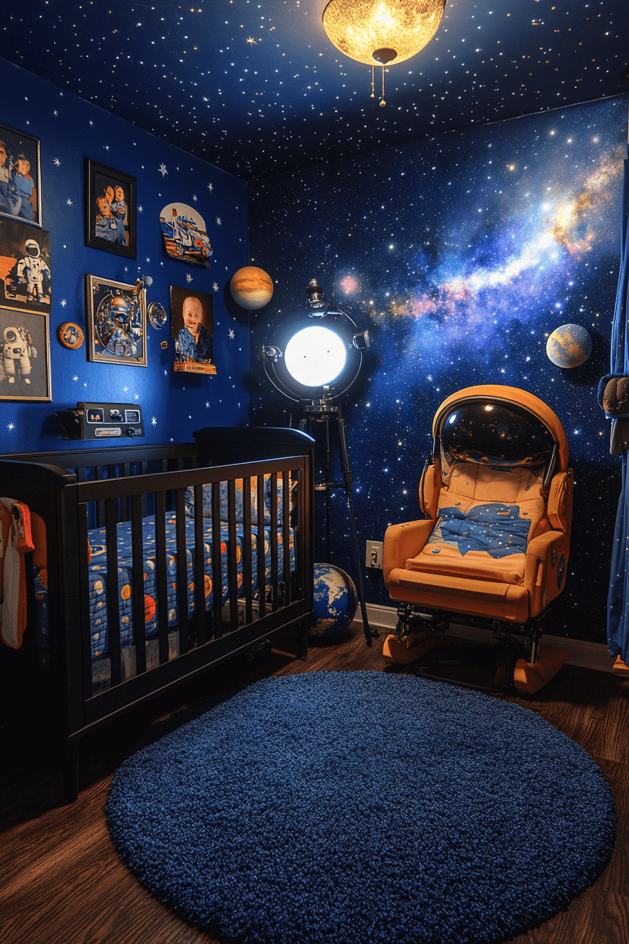20+ Nursery Room Ideas for a Boy to Inspire Everyday Happiness 18 Starry Night Observatory