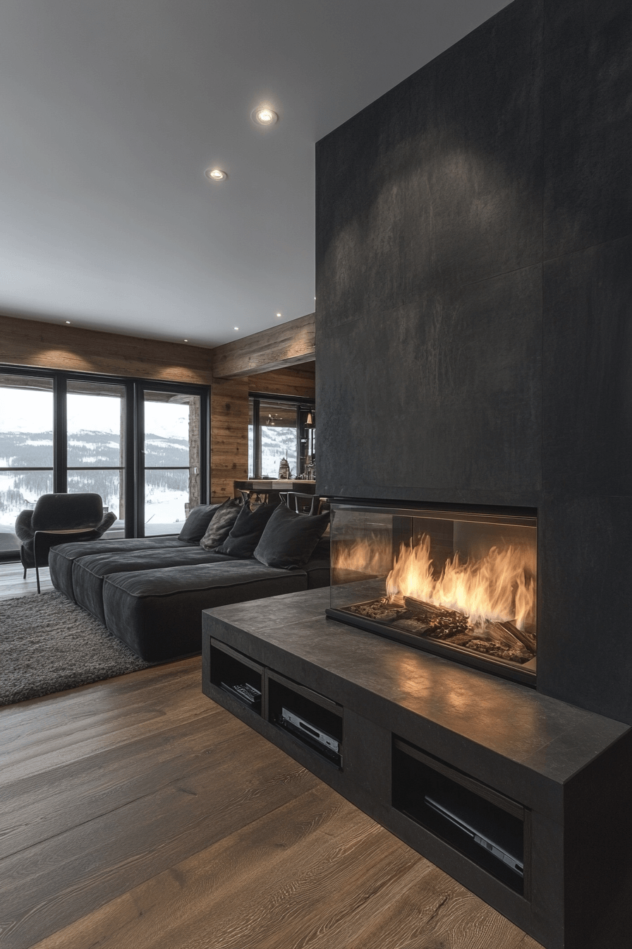 24+ Modern Fireplace Ideas to Create a Stunning Focal Point 18 Storage Solutions