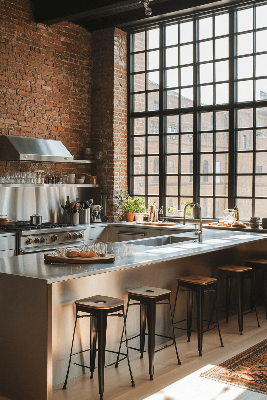 17+ Industrial Farmhouse Kitchen Designs That Bring Comfort and Edge Together 18 Streamlined Industrial Farmhouse