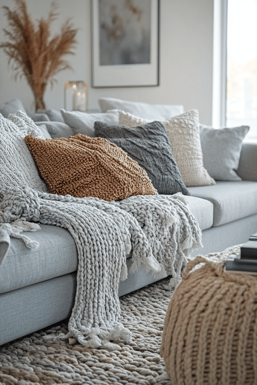 15+ Grey Couch Living Room Ideas That Prove Neutral Is Never Boring 18 Textured Grey Layering For Comfort