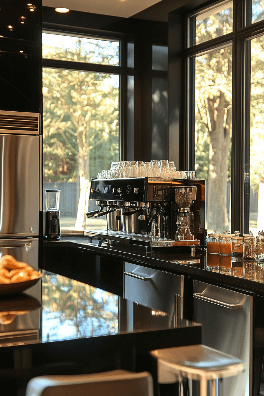 17+ Coffee Bar Styling Ideas to Create a Café Vibe at Home 18 Urban Chic Coffee Loft