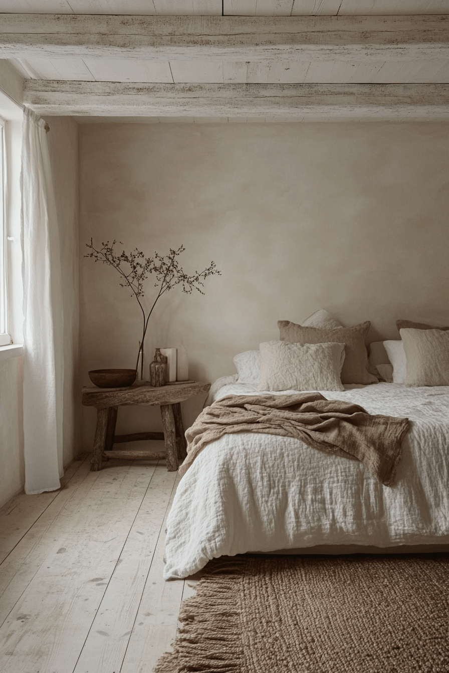 17+ White Bedroom Ideas for a Fresh and Airy Makeover 18 Zen White Oasis