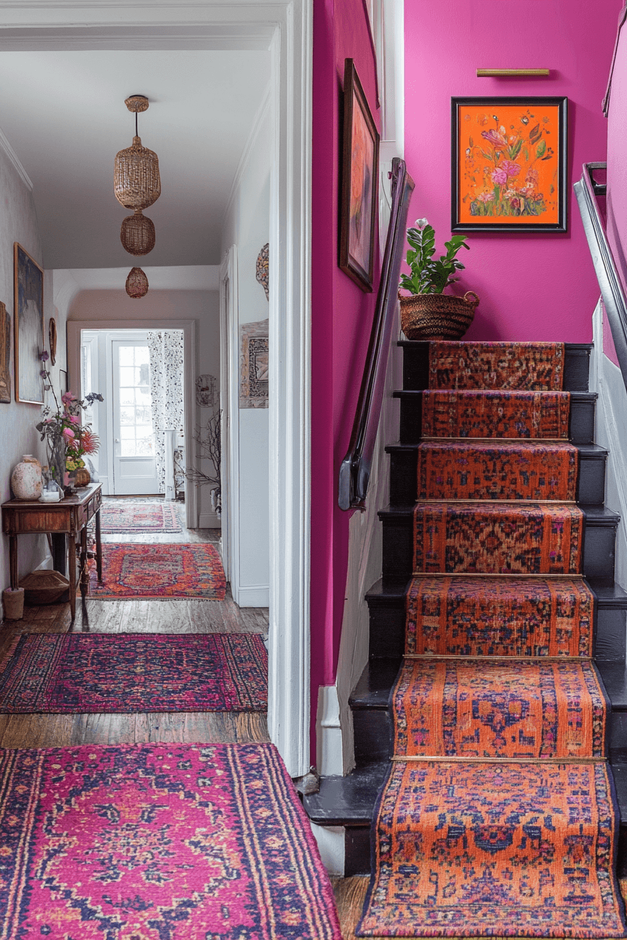 15+ Boho Entryway Ideas That Create a Warm First Impression 19 Boho Pattern Delight