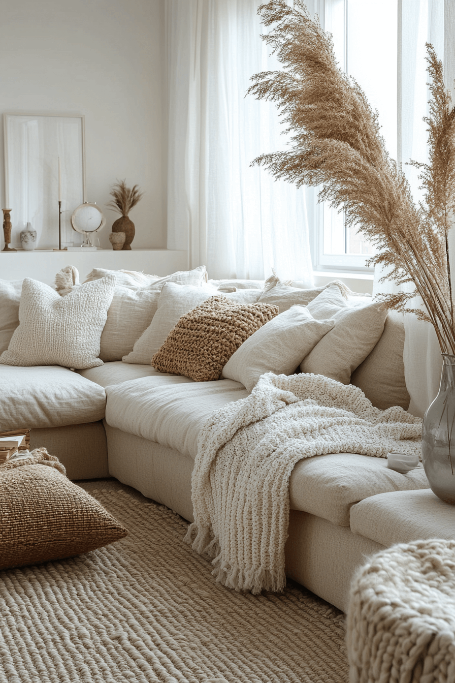 27+ Apartment Aesthetic Cozy Styles That Bring Warmth to Any Room 19 Cozy Beige Layer Scheme