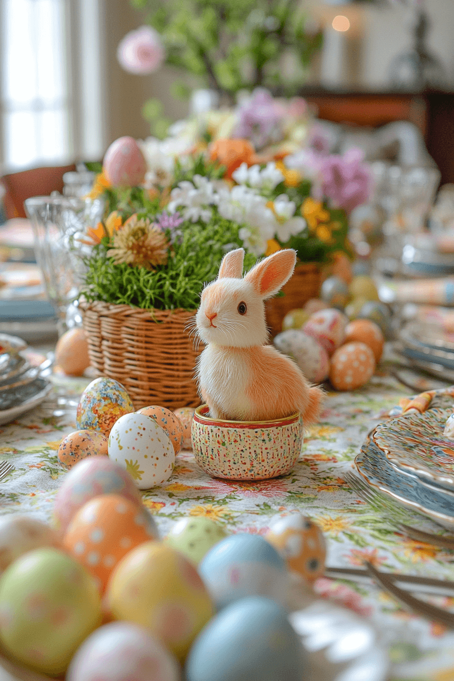 21+ Easter Decor Ideas for a Bright and Cheerful Celebration 19 Festive Table Runners