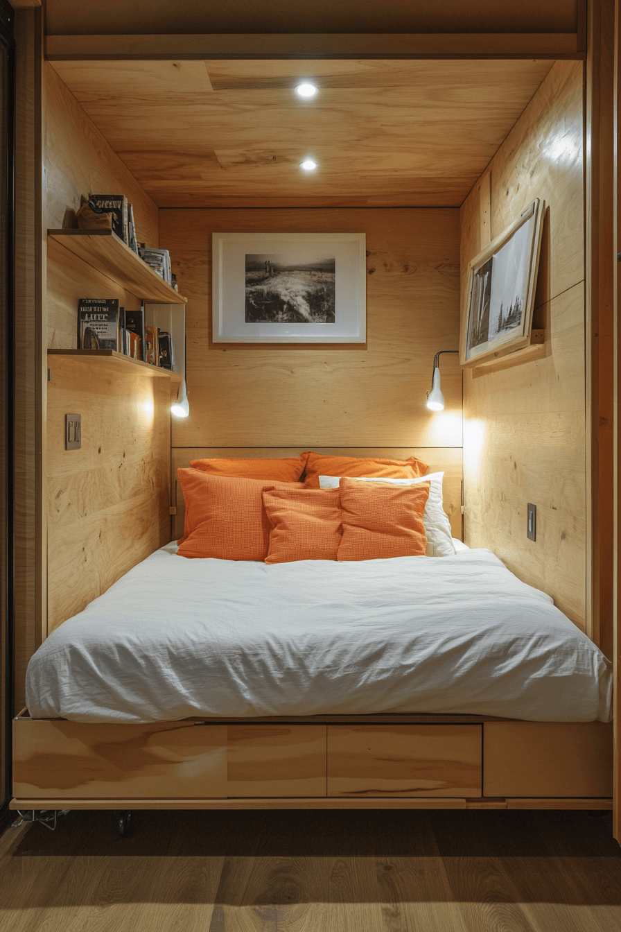 18+ Tiny Bedroom Ideas for a Bright and Airy Small-Space Look 19 Foldable Flexibility