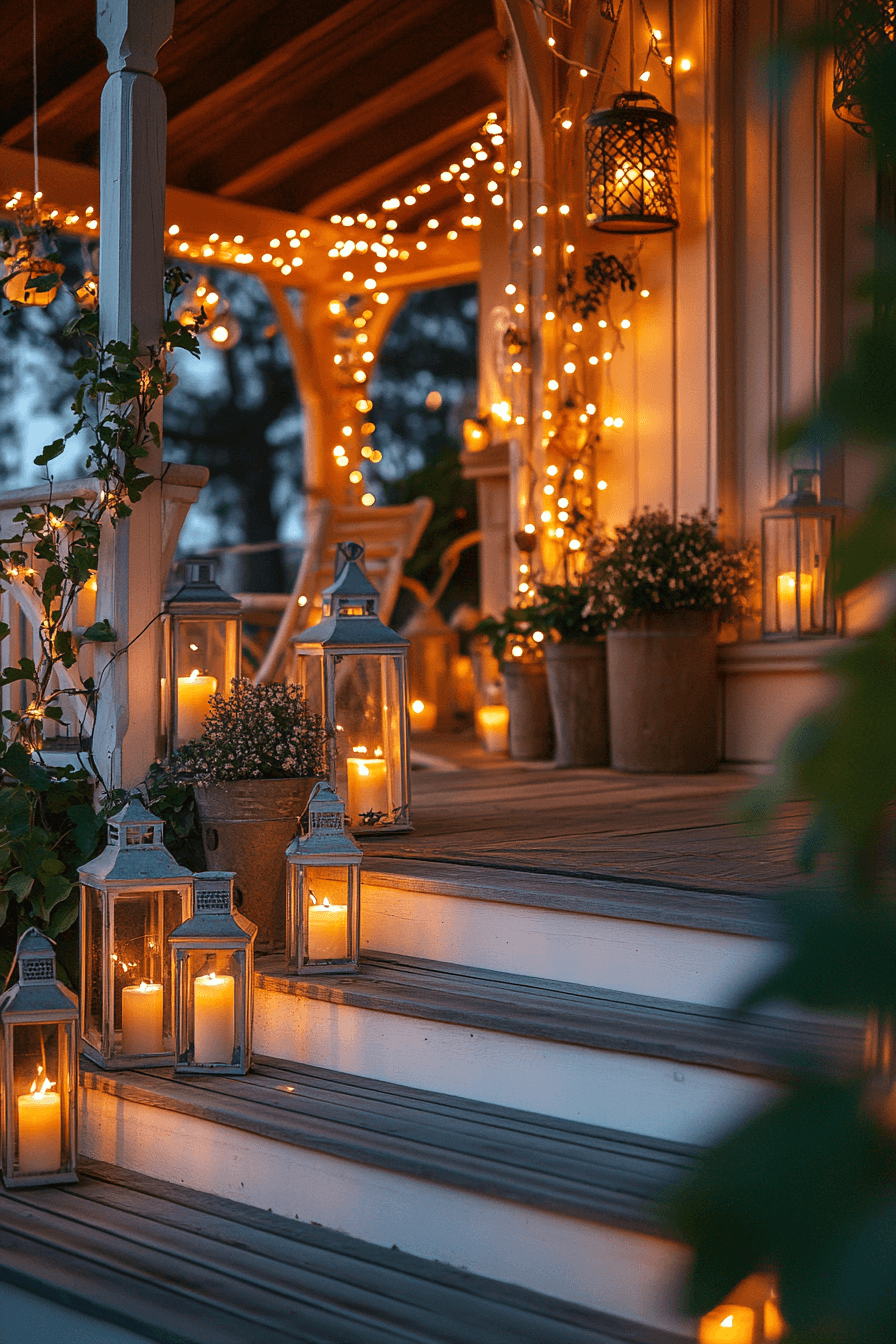 23+ Easter Porch Decor Inspiration That Captures the Spirit of Spring 19 Lantern Lit Easter Evenings