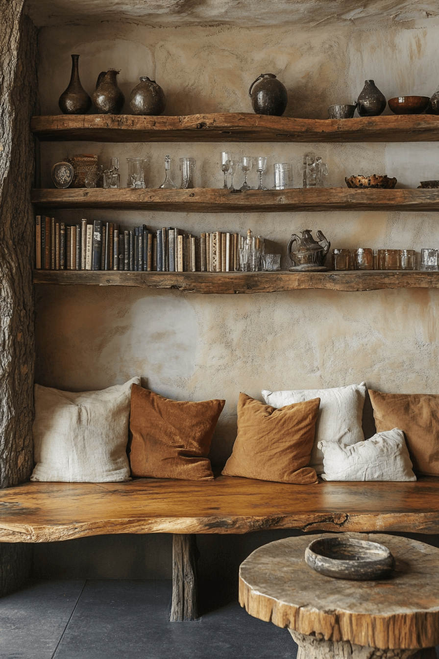 15+ Wabi Sabi Apartment Ideas That Celebrate Simplicity and Beauty 19 Reclaimed Wood