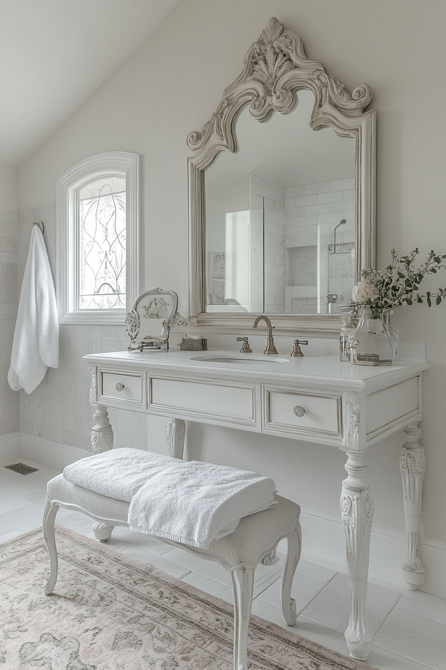 16+ Vintage Modern Master Bath Details That Add Personality and Style 19 Refined Rococo Bathroom Style