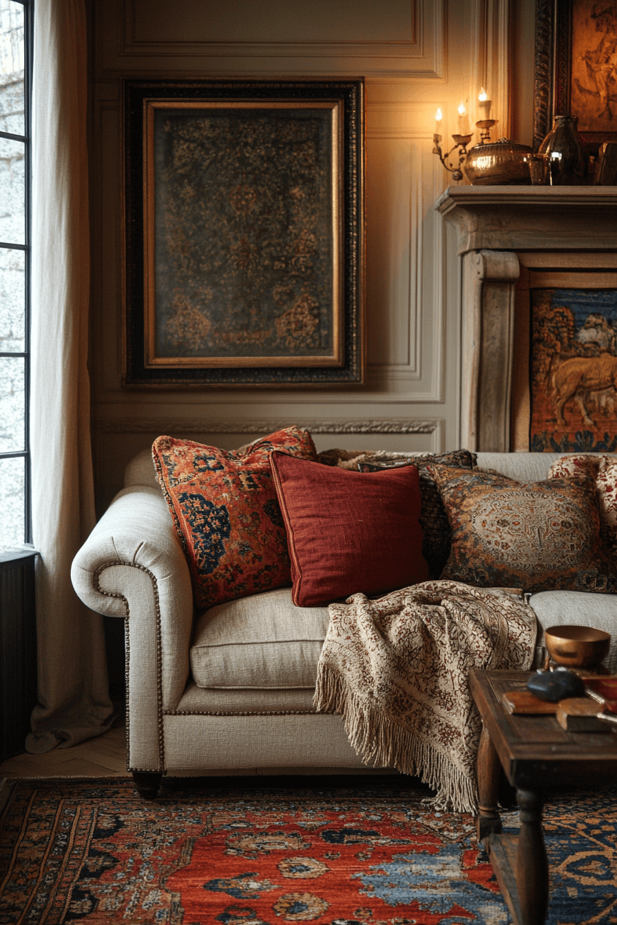 21+ Cozy Maximalism Decor Inspiration That Proves More Can Be Beautiful 19 Rug Rhapsody