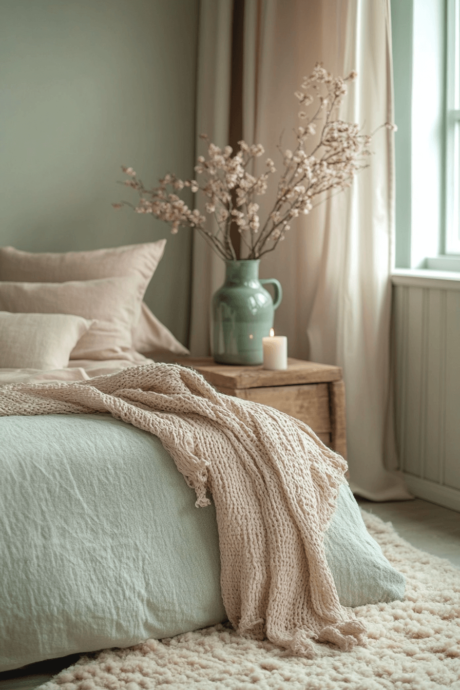 19+ Green and Pink Bedroom Ideas That Balance Bold and Soft Tones 19 Spring Freshness And Dusty Rose Peace