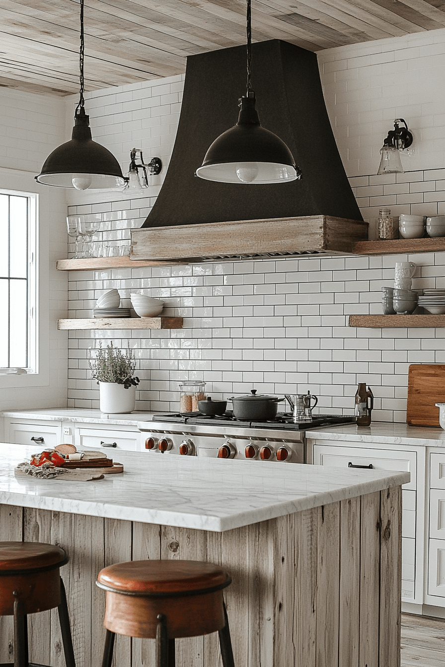 15+ Farmhouse Kitchen Decor Ideas for a Fresh and Budget-Friendly Update 19 Timeless Style Subway Tile Backsplashes