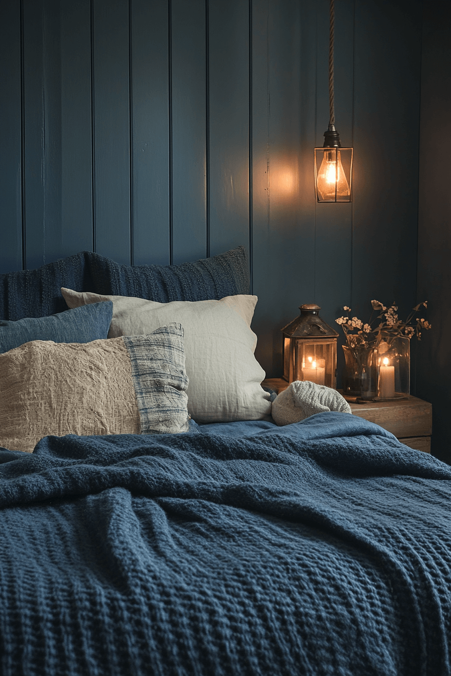 25+ Romantic Bedroom Ideas for a Budget-Friendly Romantic Makeover 19 Twilight Glow Retreat