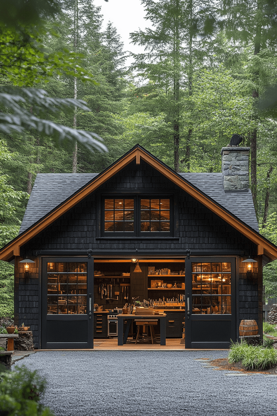 16+ Small Barn House Ideas for a Bright and Airy Country Home Feel 19 Workshop Haven