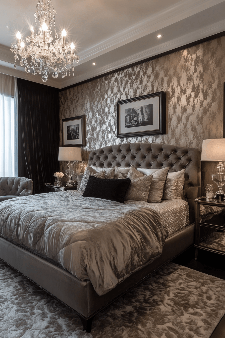 18+ Chic Bedroom Ideas That Highlight Style in Every Detail 2 Art Deco Elegance