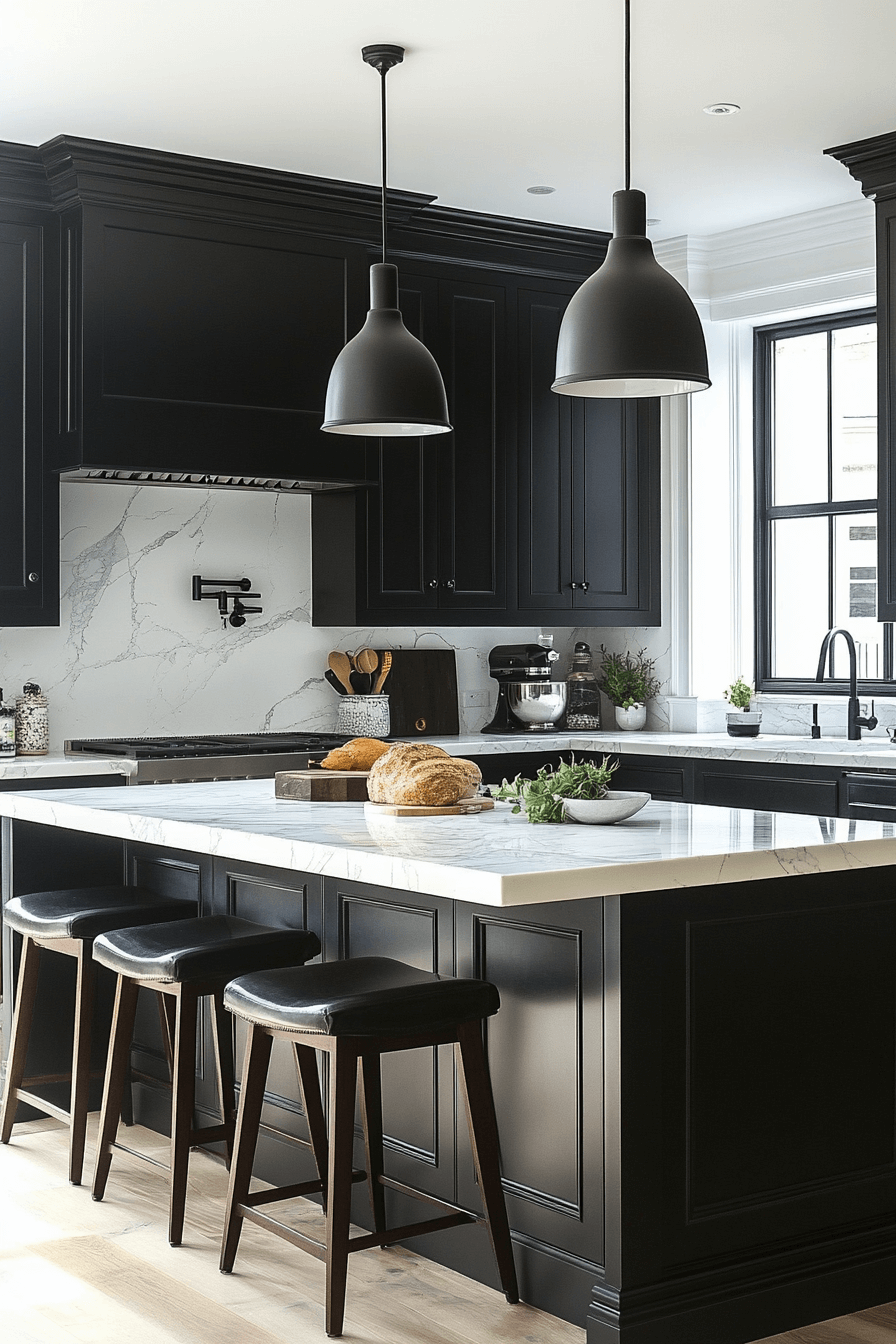 24+ Black and White Modern Kitchen Ideas That Spark Everyday Inspiration 2 Bold Contrast Kitchen Designs That Shine
