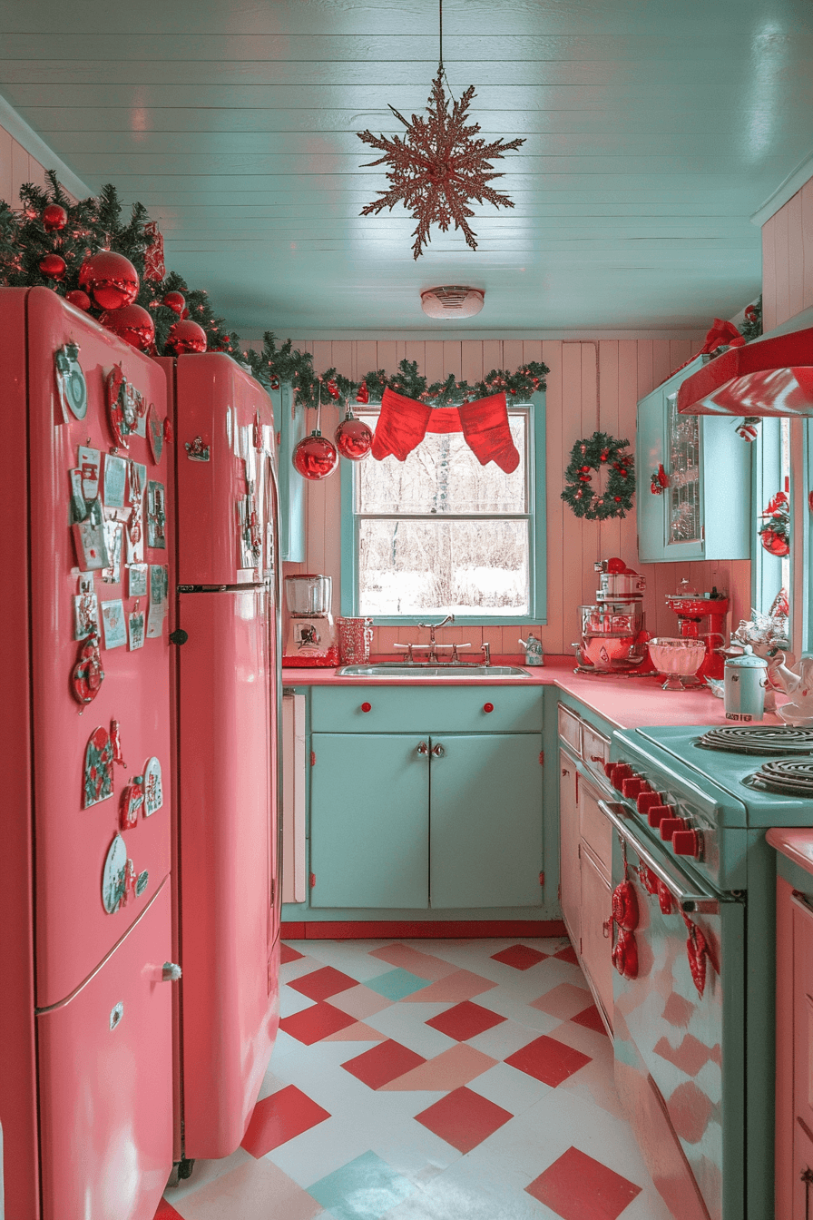 2 Cheerful Retro Kitchen